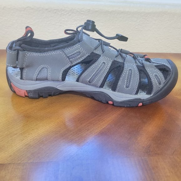 Men's Eddie Bauer Tommy Slip-On Grey Bump Toe Sandals - Picture 4 of 15